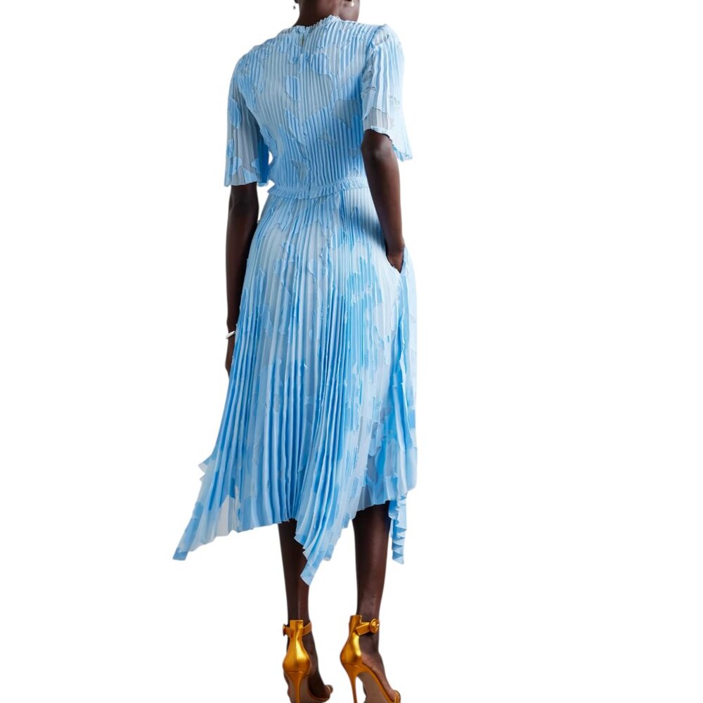 Jason Wu Collection Asymmetric Pleated Devor-Chif… - image 5